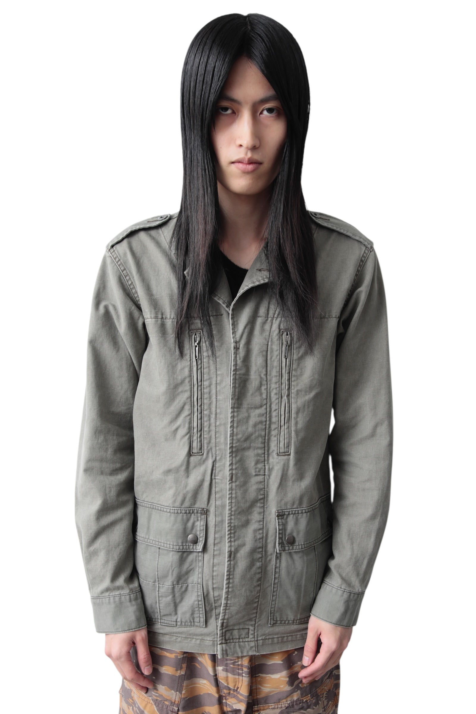 HYSTERIC GLAMOR MILITARY BUTTON UP JACKET