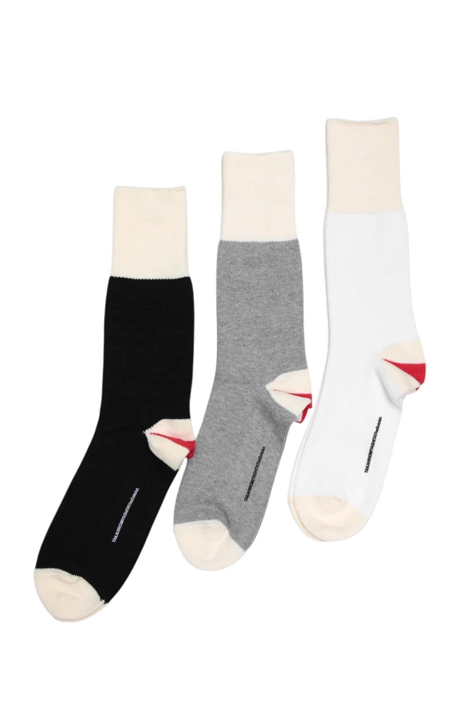 TAKAHIROMIYASHITATHESOLOIST 3-PACK SOCKS "MONKEY"