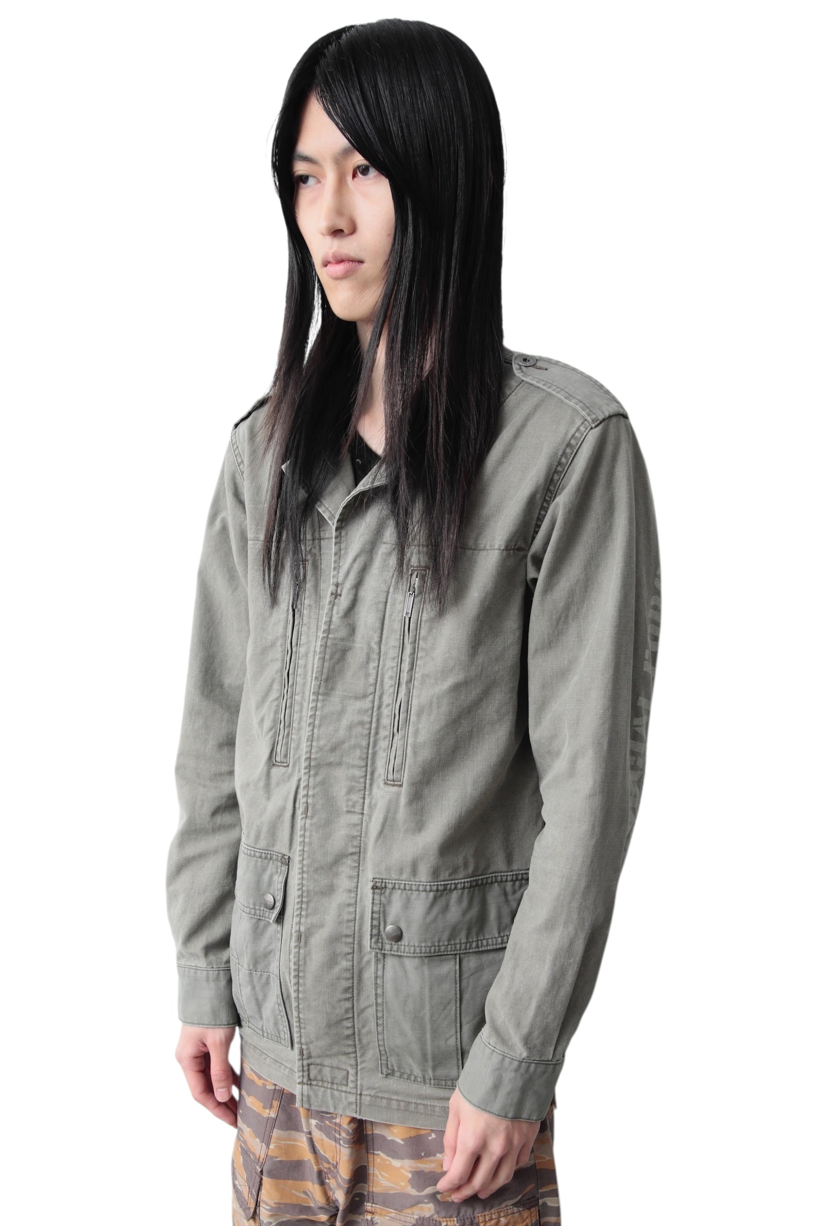 HYSTERIC GLAMOR MILITARY BUTTON UP JACKET