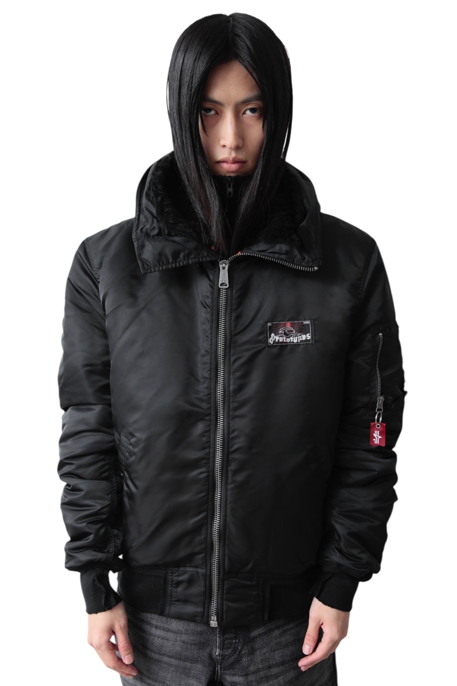 PROTOTYPES TECHNICAL NYLON FIXED HOOD BOMBER