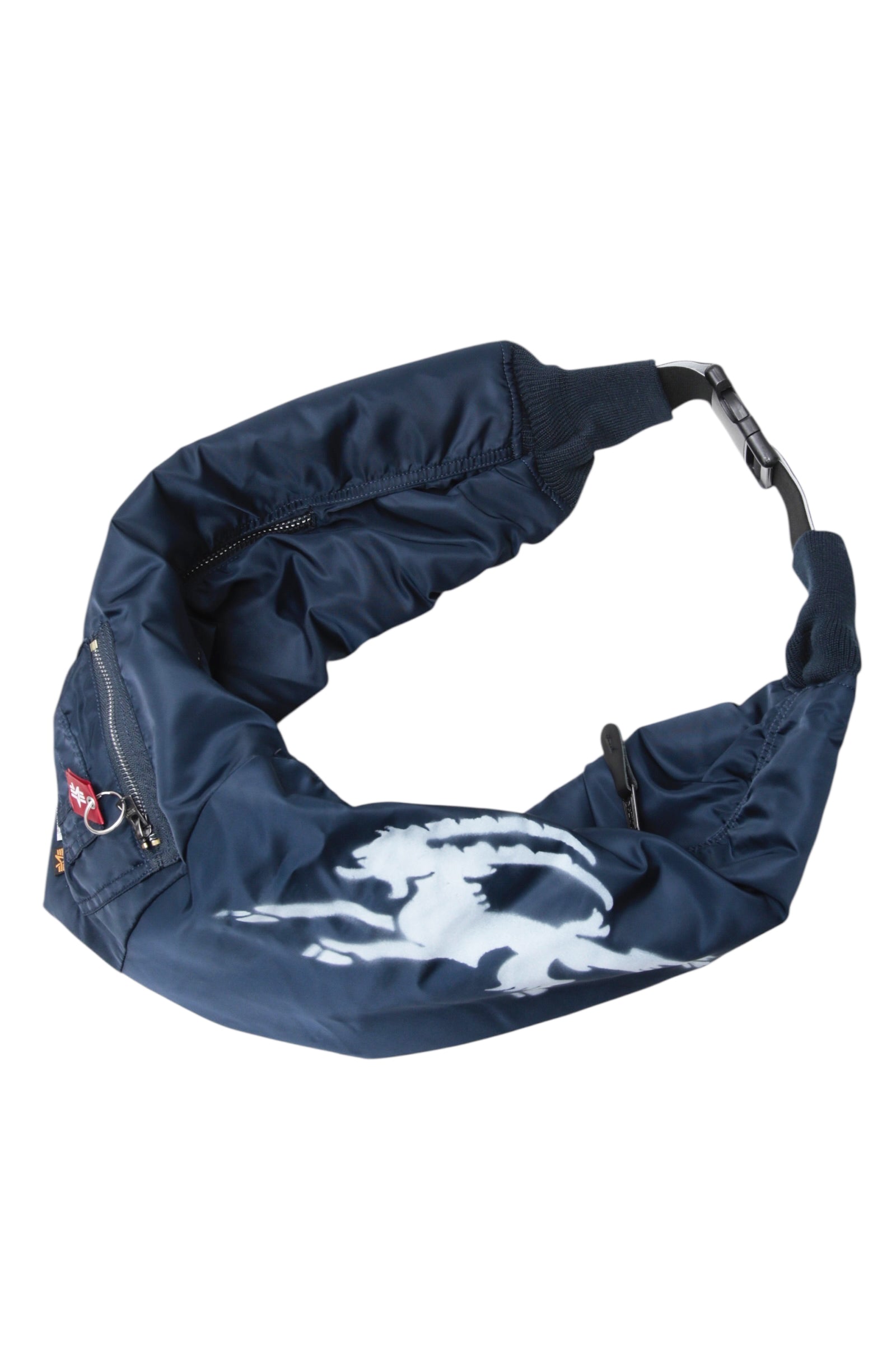 PROTOTYPES TECHNICAL NYLON NAVY BOMBER SLEEVE BAG