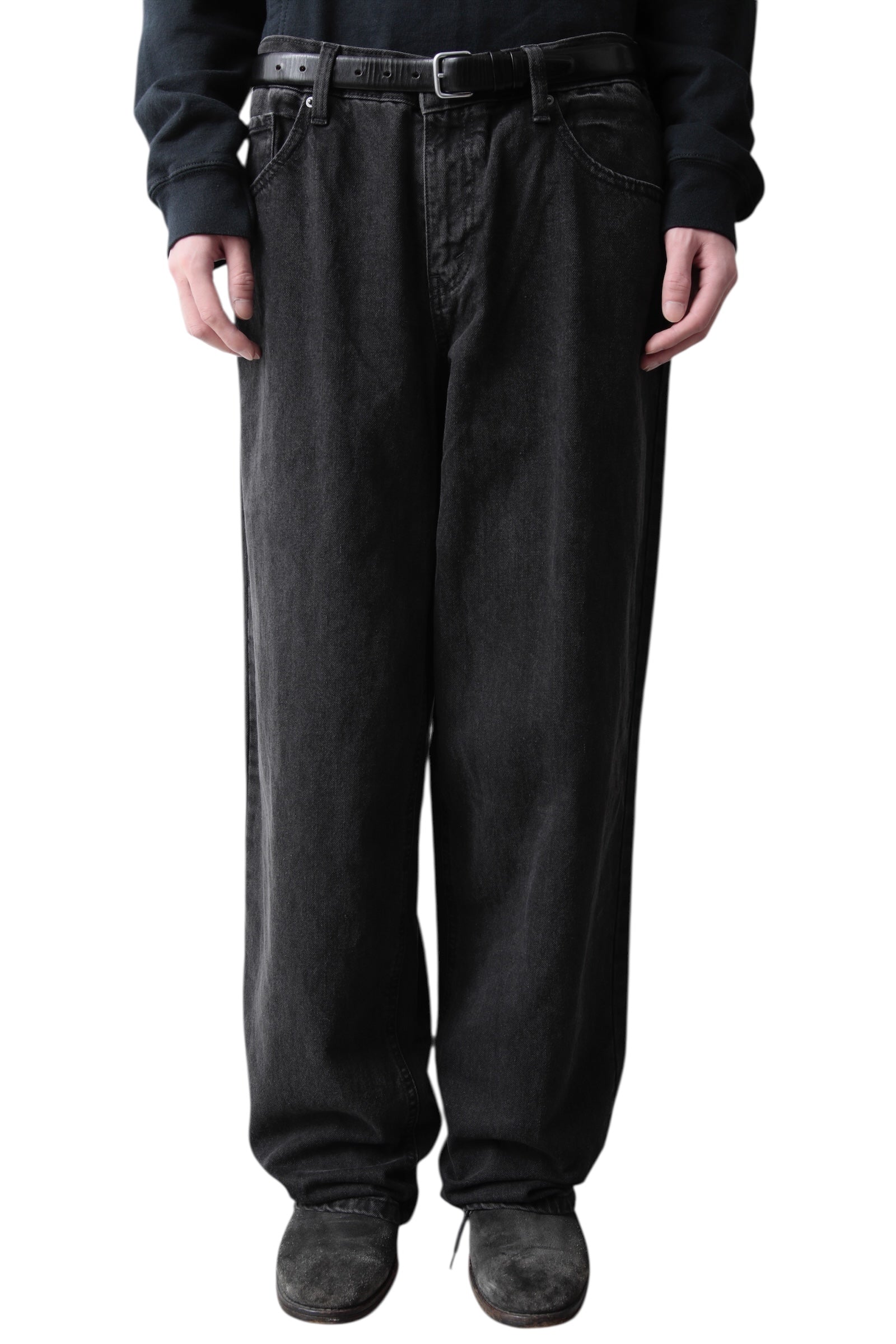 BLACK BAGGY DENIM PANTS