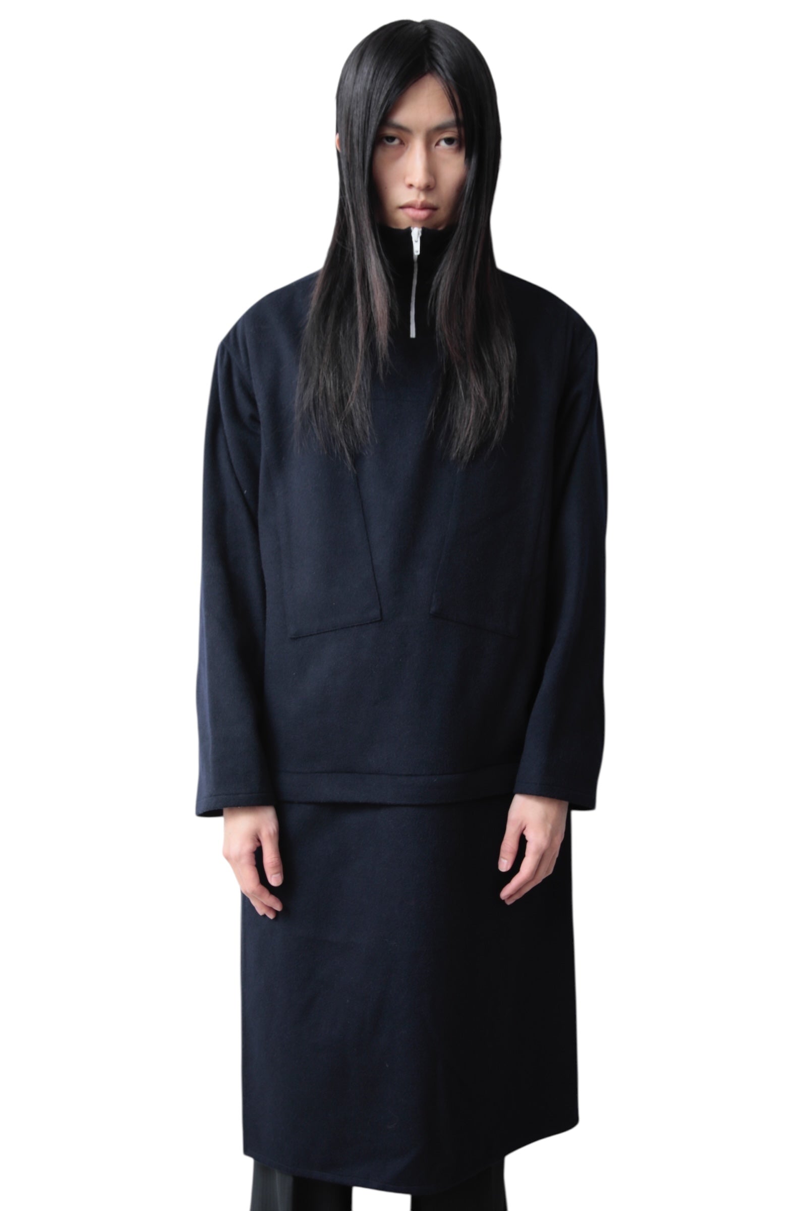 KOSTAS MURKUDIS DETACHABLE HALF ZIP COAT