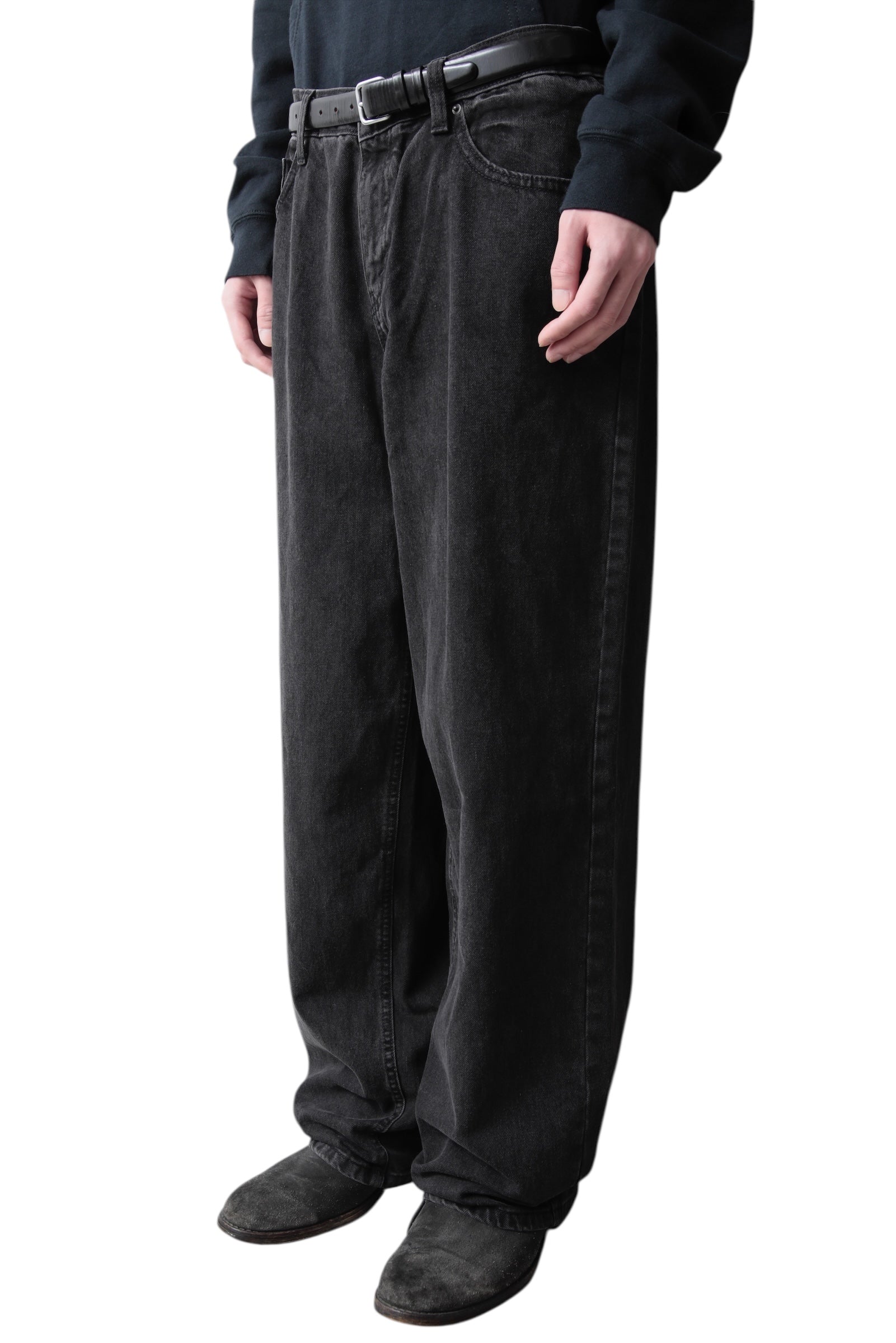 BLACK BAGGY DENIM PANTS