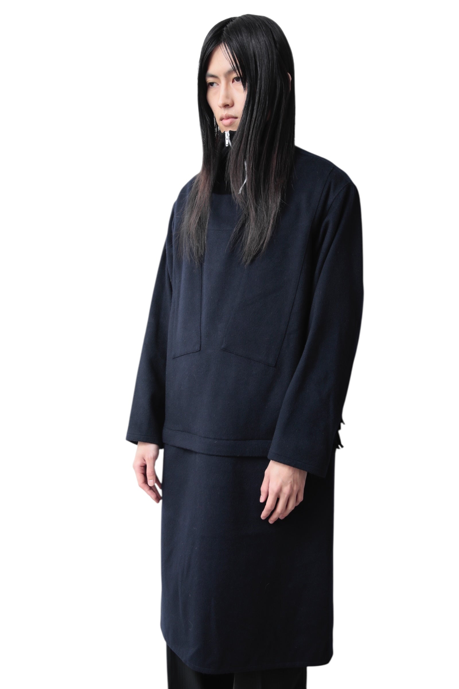 KOSTAS MURKUDIS DETACHABLE HALF ZIP COAT