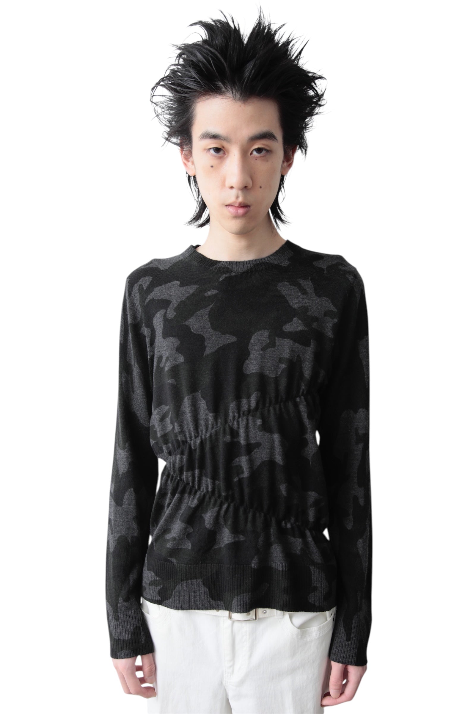 BANANA REPUBLIC CAMO GATHER SWEATER