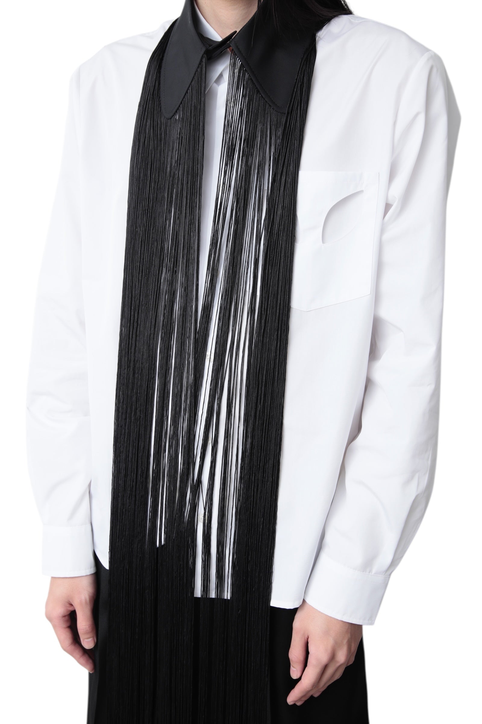 WALTER VAN BEIRENDONCK ROUND COLLAR + FRINGES
