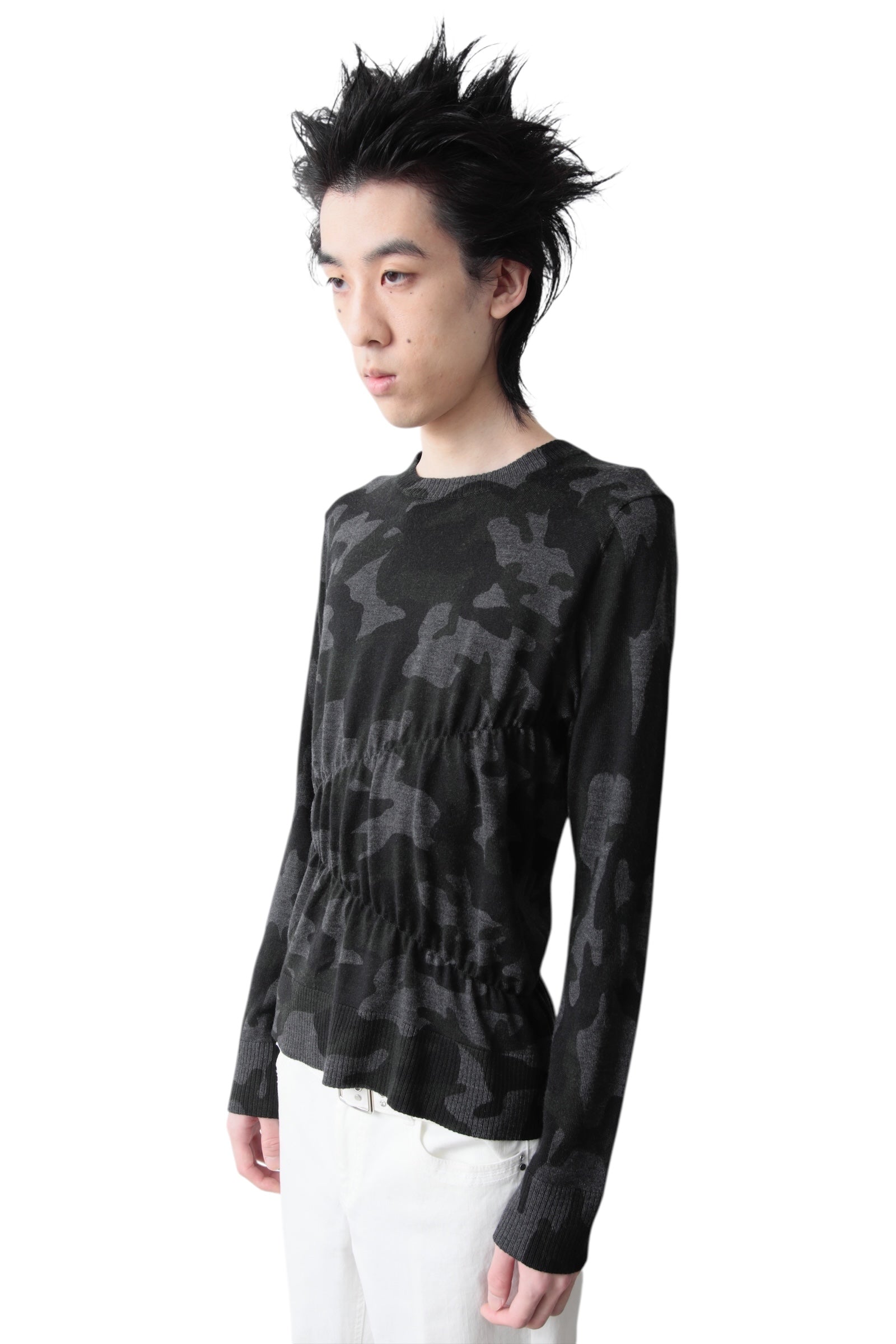 BANANA REPUBLIC CAMO GATHER SWEATER