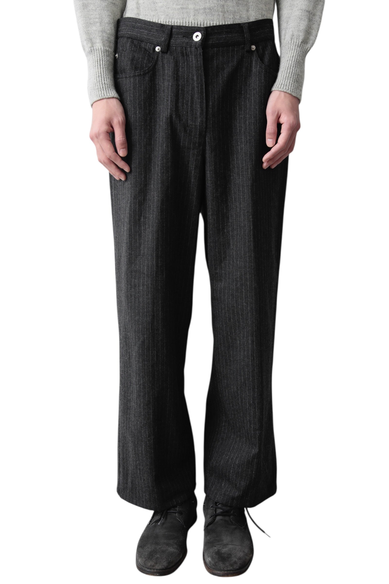 PIN-STRIPE WIDE SLACKS
