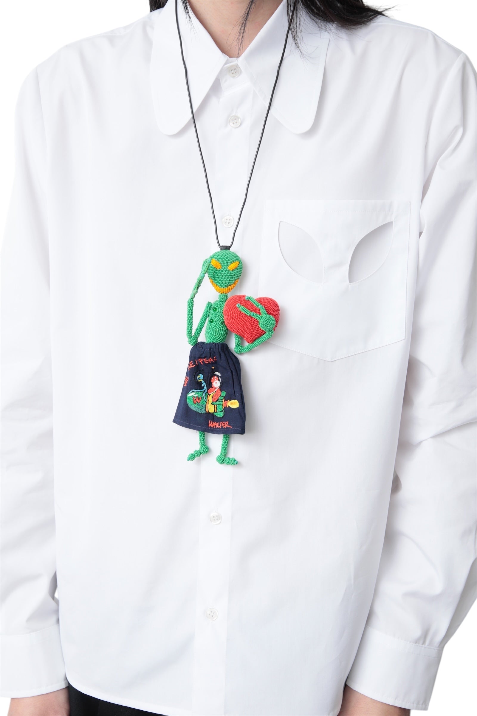 WALTER VAN BEIRENDONCK PEACE ALIEN JEWEL + SKIRT