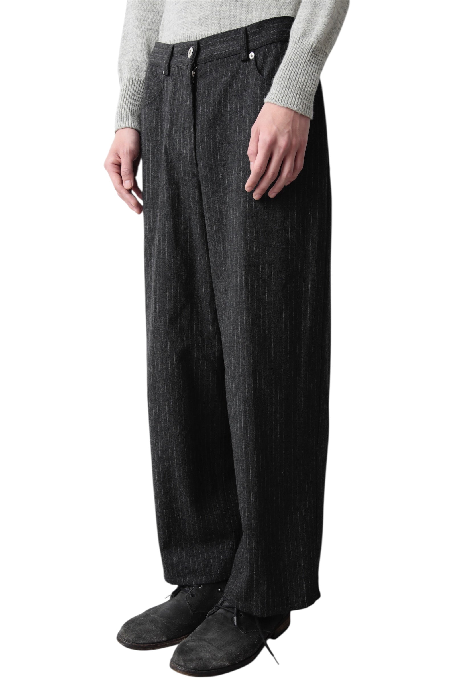 PIN-STRIPE WIDE SLACKS