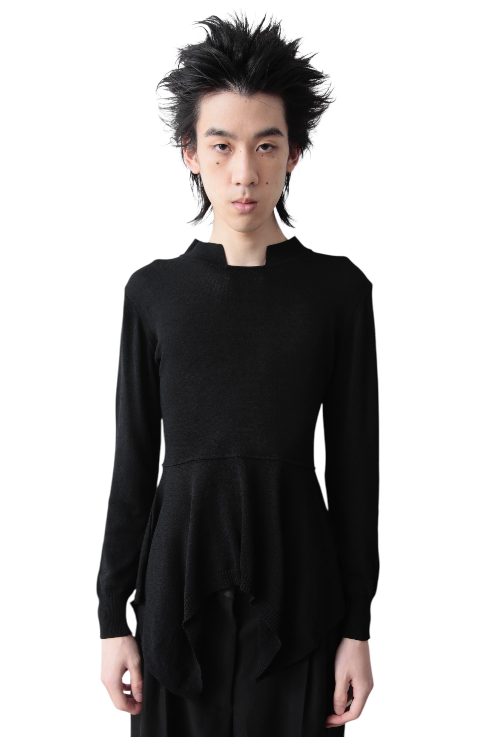 JEAN PAUL GAULTIER FEMME PEPLUM TIGHT SWEATER