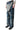 TEXTILE WRAP FADED WIDE DENIM PANTS