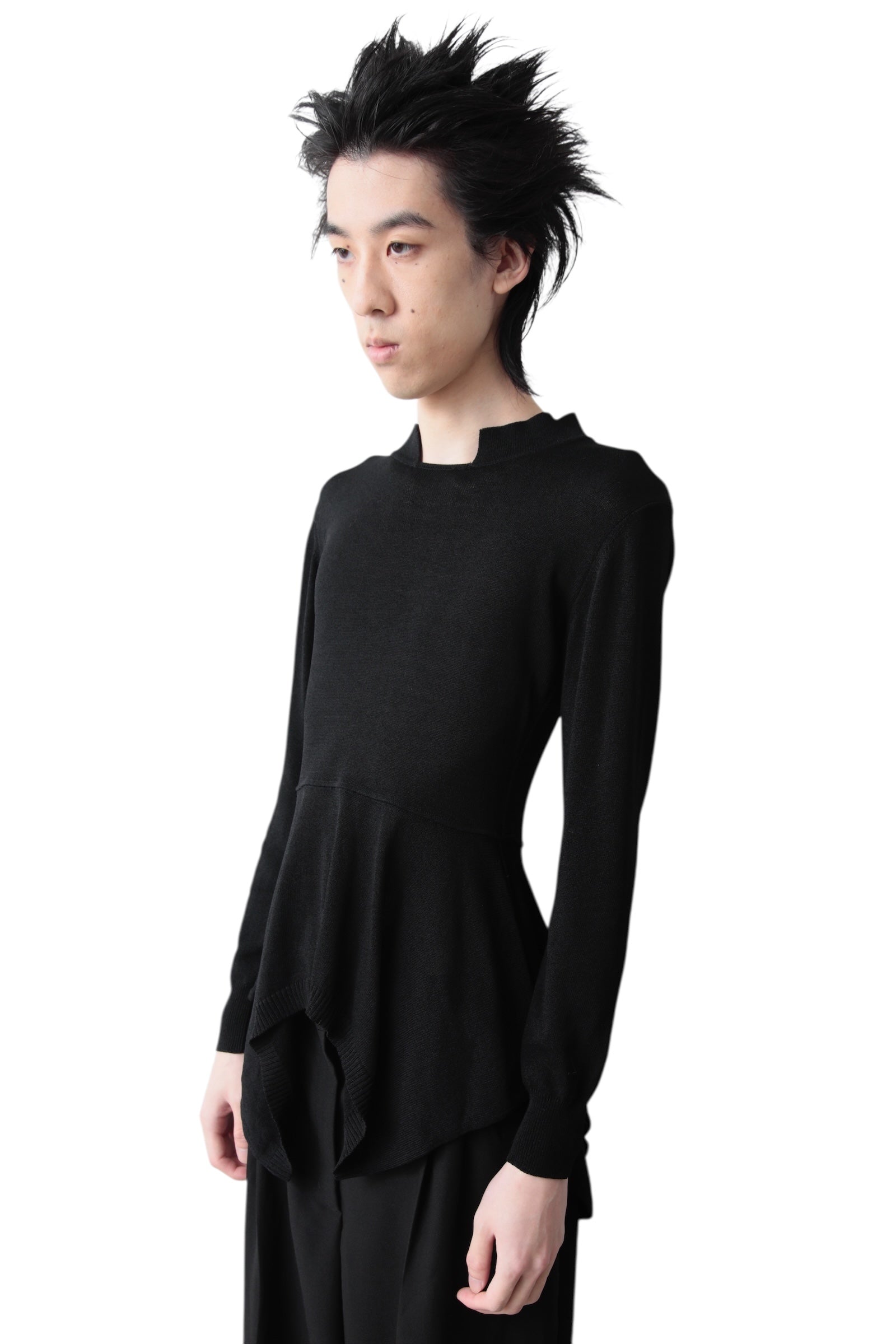 JEAN PAUL GAULTIER FEMME PEPLUM TIGHT SWEATER