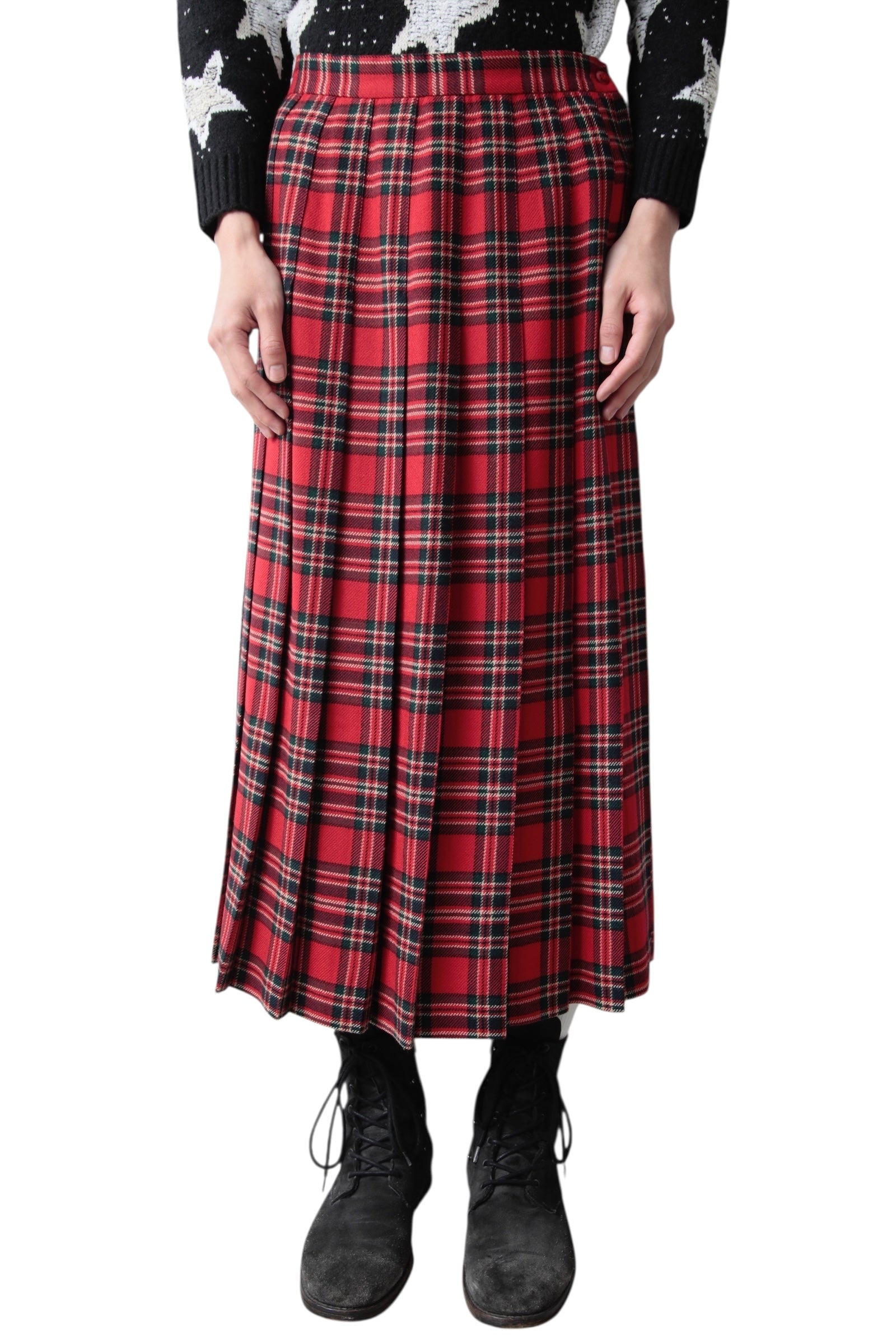 TARTAN CHECK KILT SKIRT