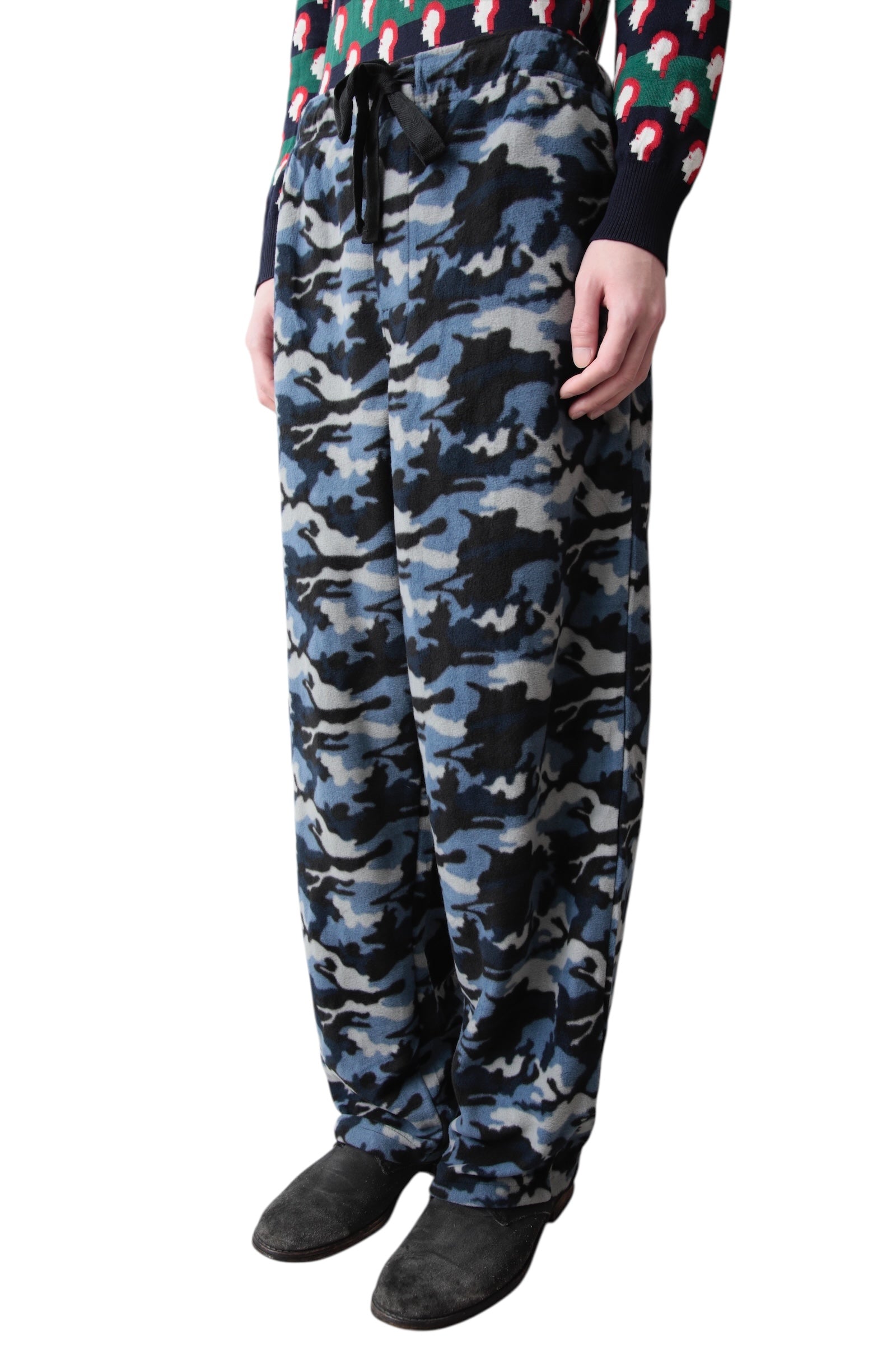 BLUE CAMO PAJAMA PANTS