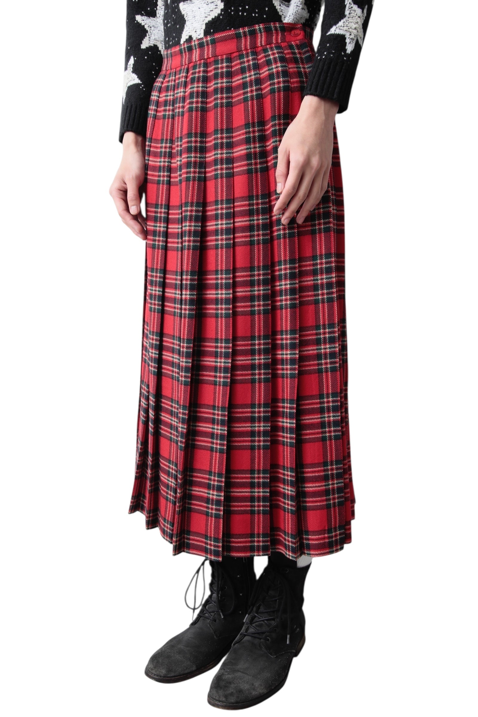 TARTAN CHECK KILT SKIRT