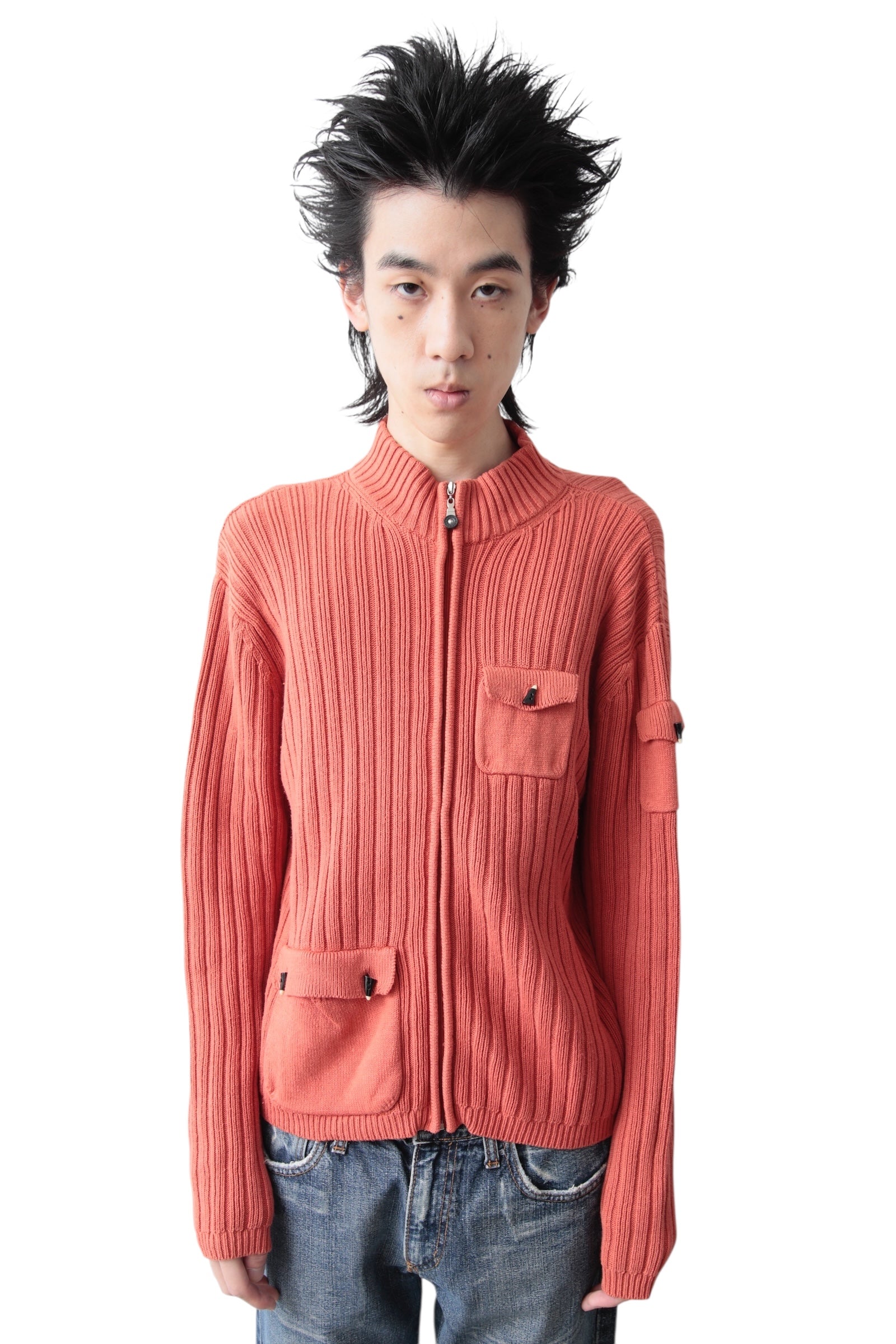 MULTI POCKET DRIVERS KNIT BLOUSON