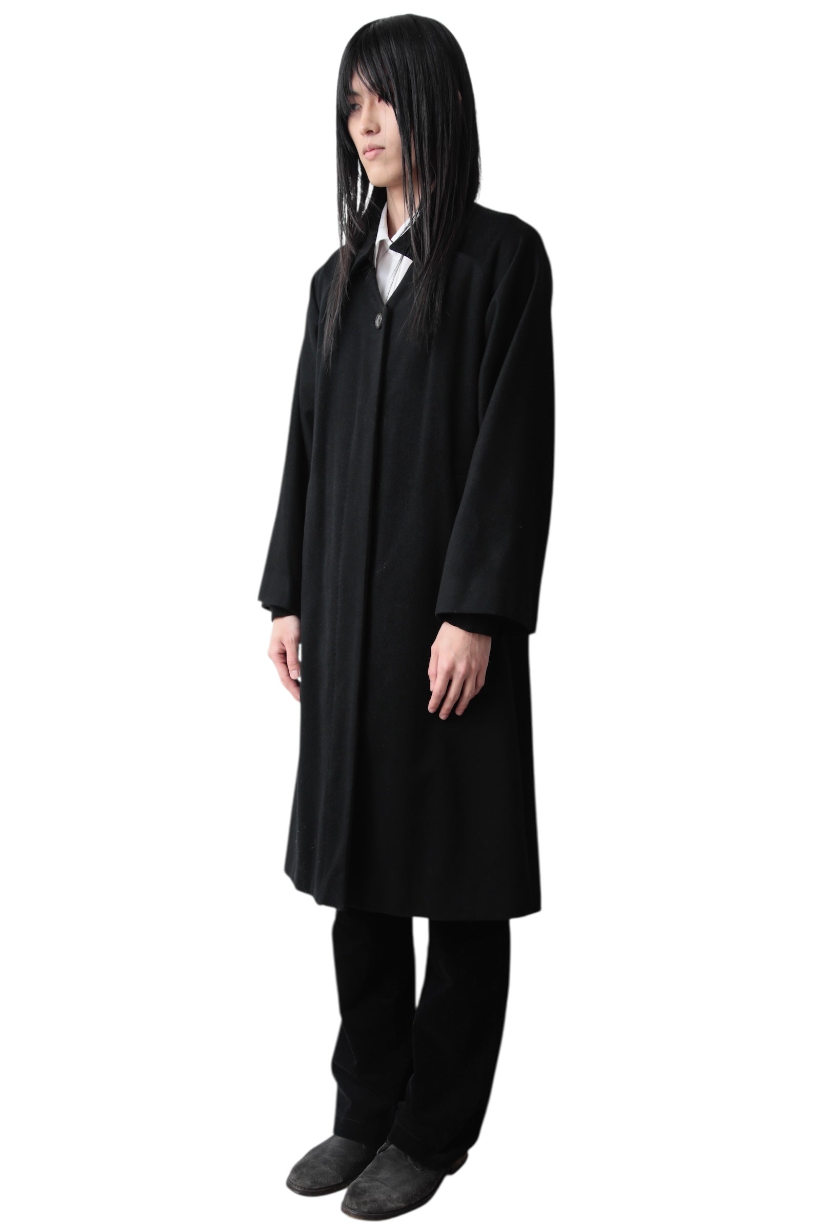 BERNHARD WILLHELM OPEN NECK BALMACAAN COAT