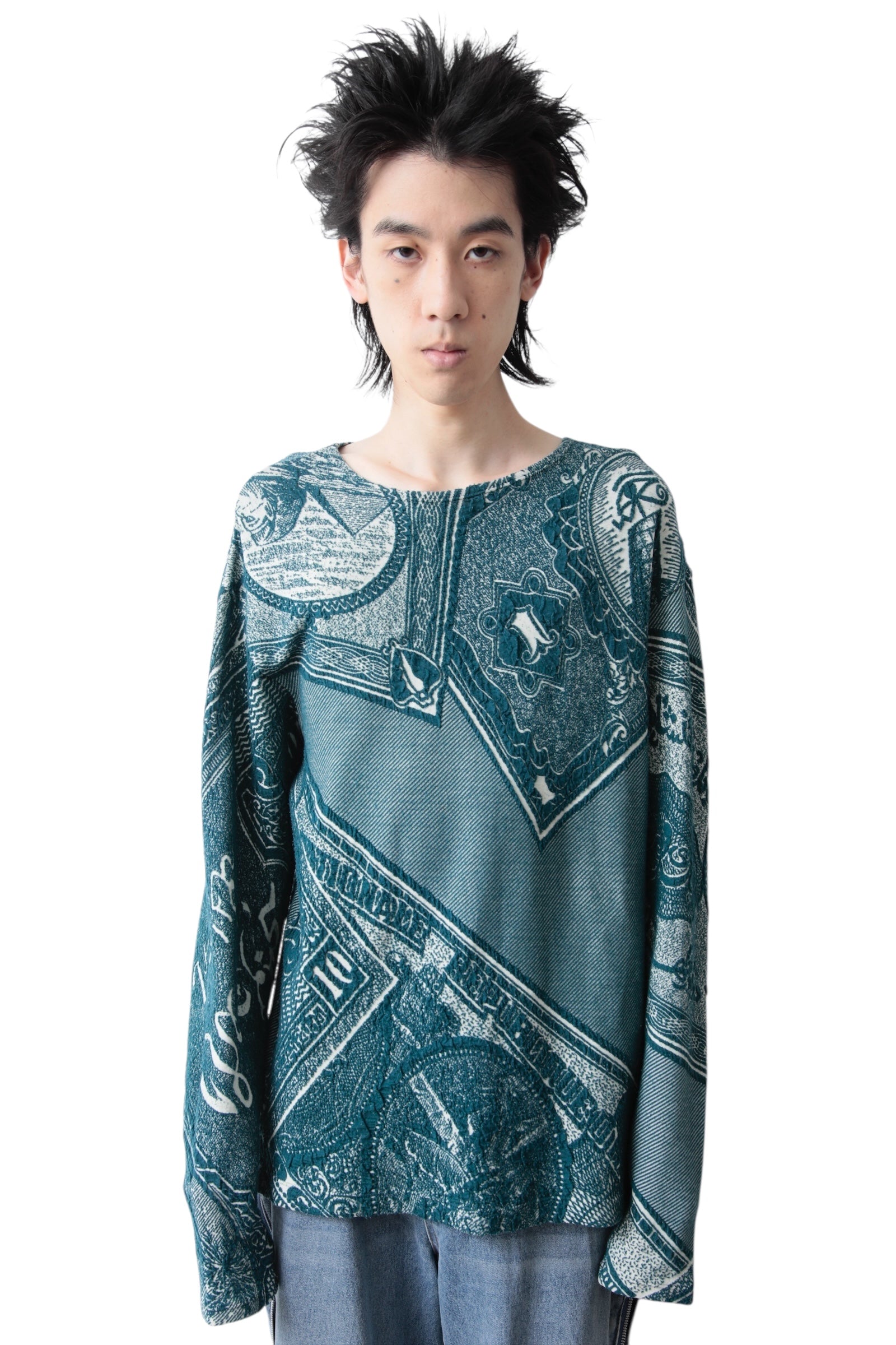 1990s KANSAI DOLLARS PATTERNED SWEATER