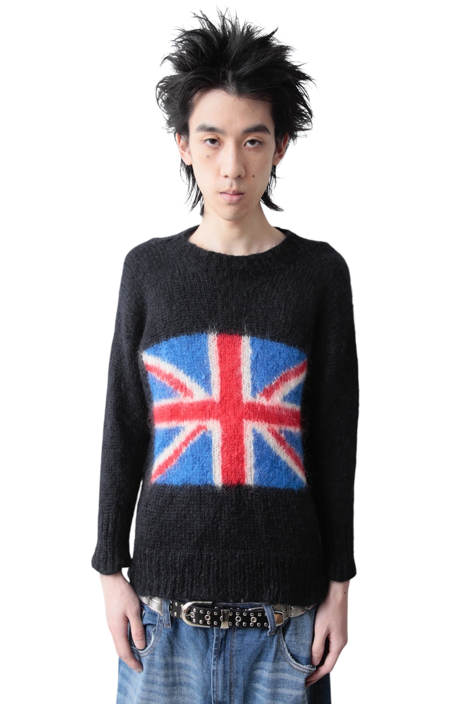 1990S WORLDS END(Reproduction) UNION JACK MOHAIR SWEATER