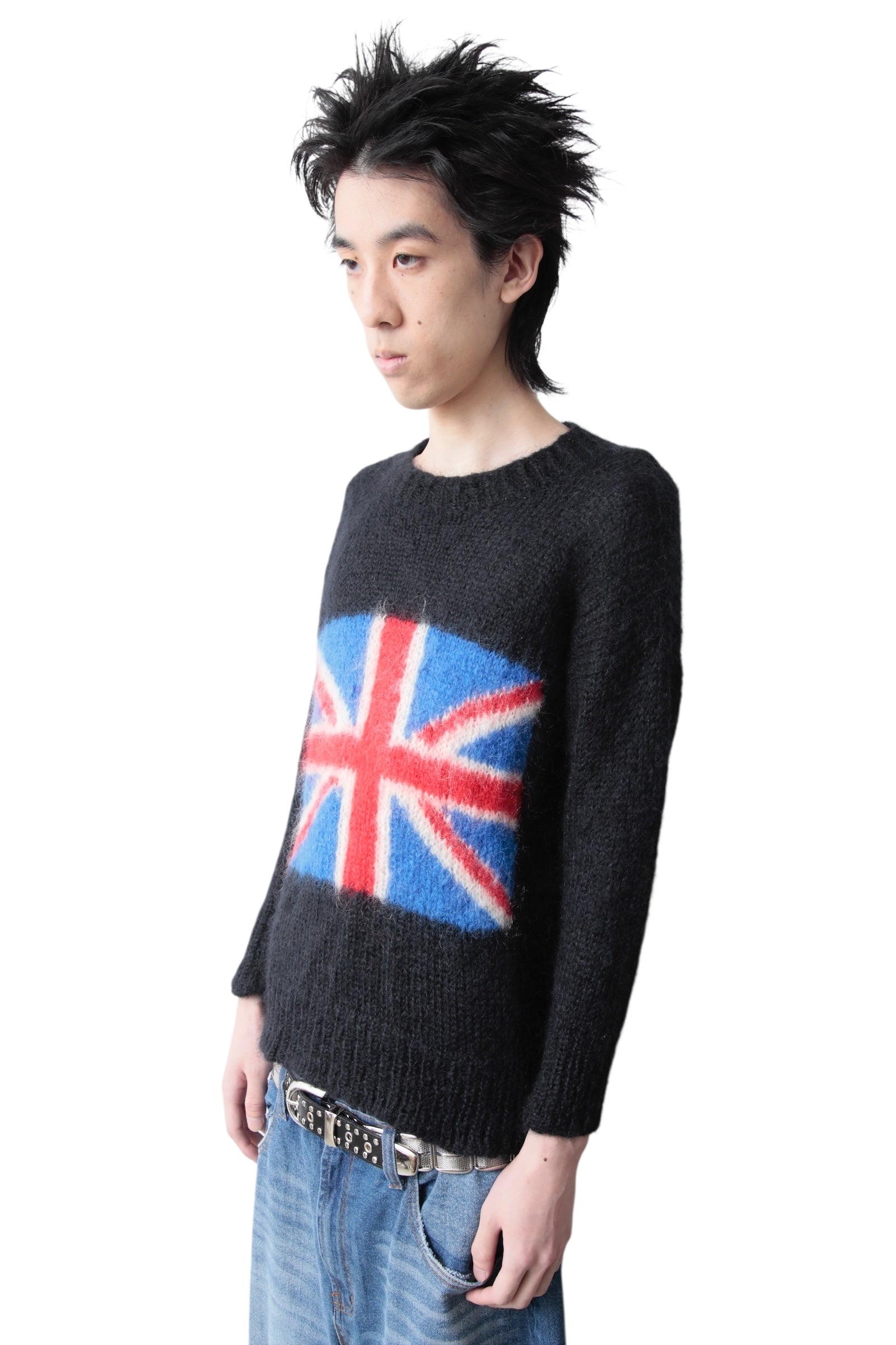 1990S WORLDS END(Reproduction) UNION JACK MOHAIR SWEATER