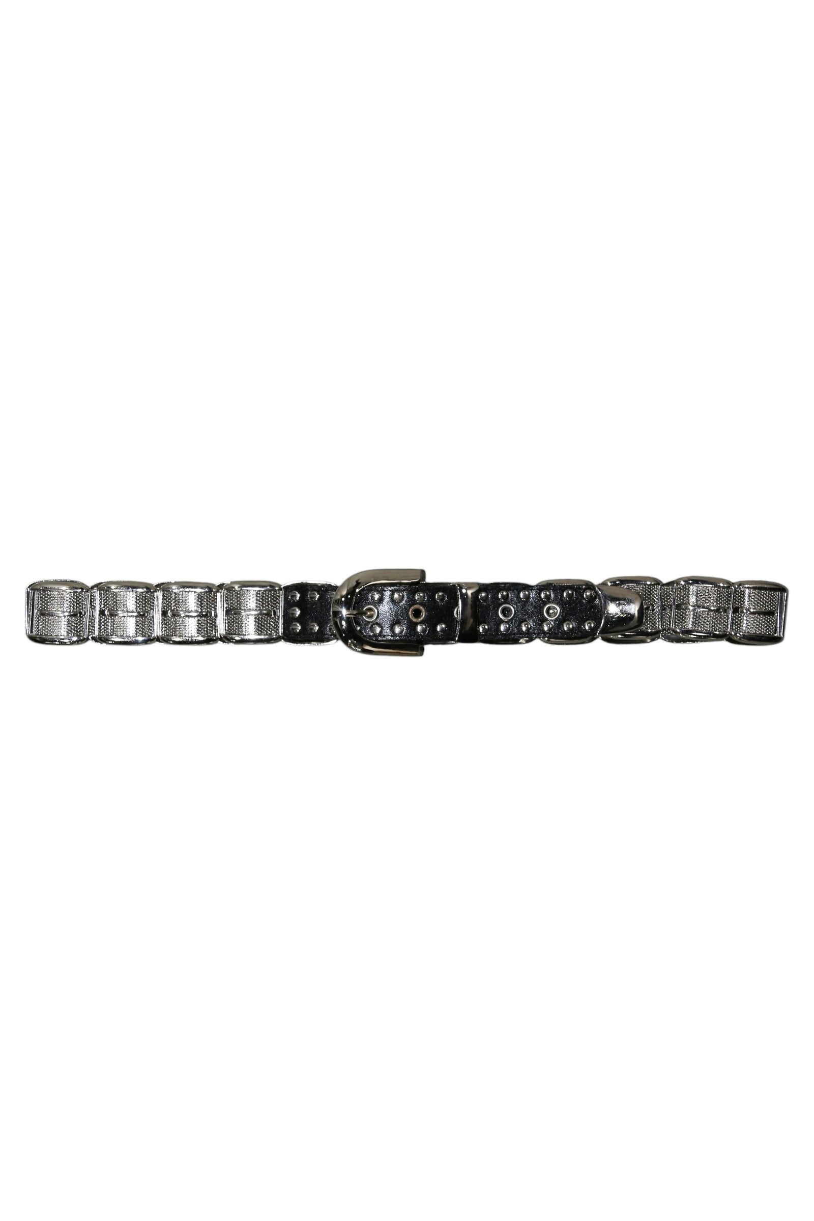 METAL COMBINE LEATHER BELT