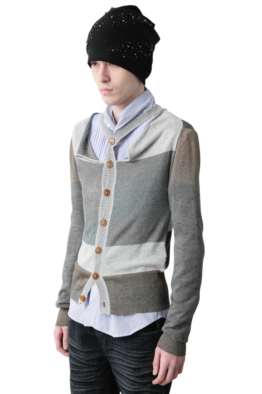 VIVIENNE WESTWOOD DEFORMATION LAME CARDIGAN