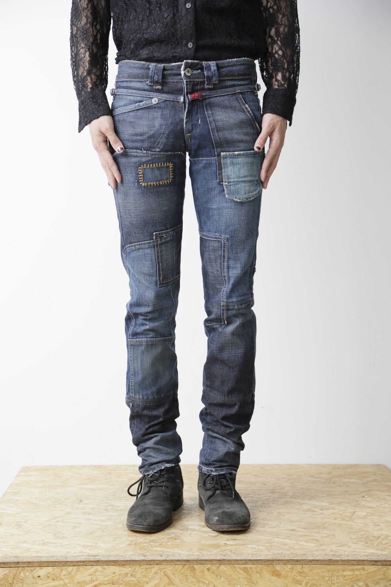 MARITHE + FRANCOIS GIRBAUD CRAFT TIGHT JEANS