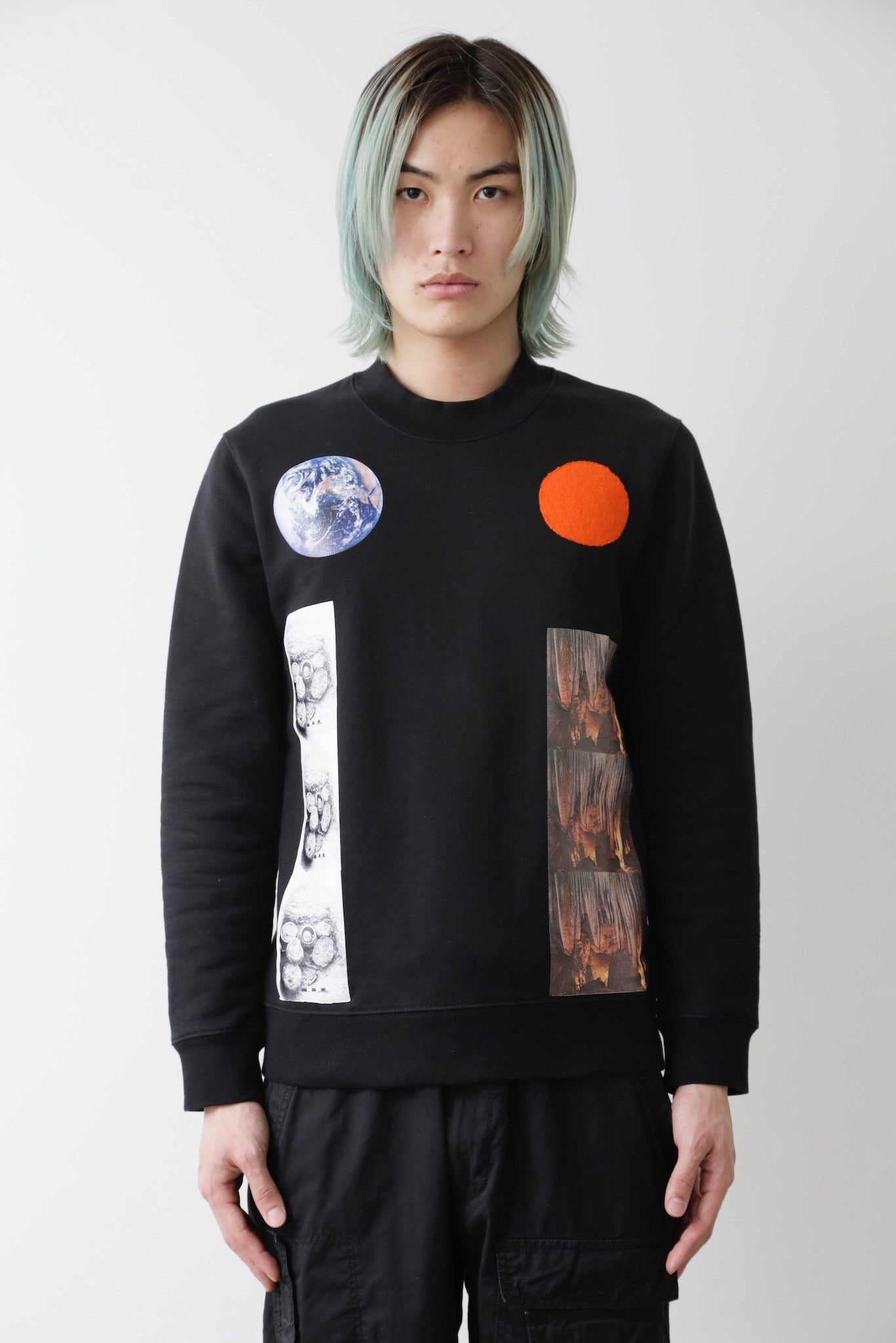 2014AW RAF SIMONS × STERLING RUBY GRAPHIC SWEAT TOP